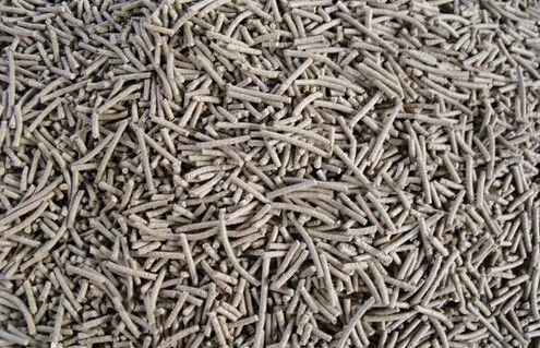 客戶使用吉姆（mǔ）克羊飼料顆（kē）粒機加工羊（yáng）飼料成品效果