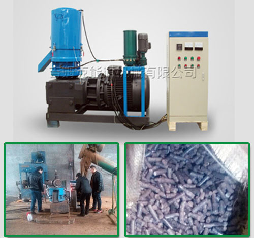 17c一起官网420型（xíng）木屑顆（kē）粒機製粒成（chéng）品